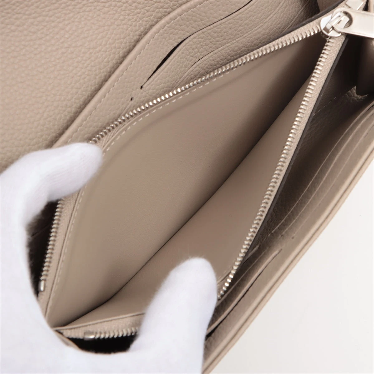 ヴィトン マヒナ ポルトフォイユイリス M60177 ベージュ 財布 A3080537