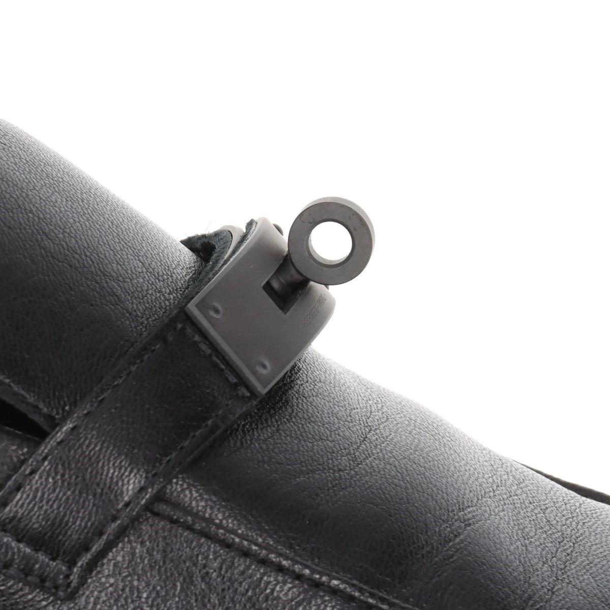 エルメス チャーリー レザー ローファー 42 メンズ ブラック ブラック