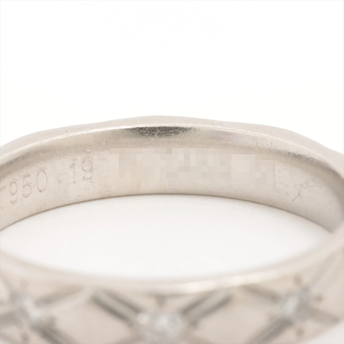 シャネル マトラッセ 10P ダイヤ リング Pt950 5.0g 51 A3085580｜中古 