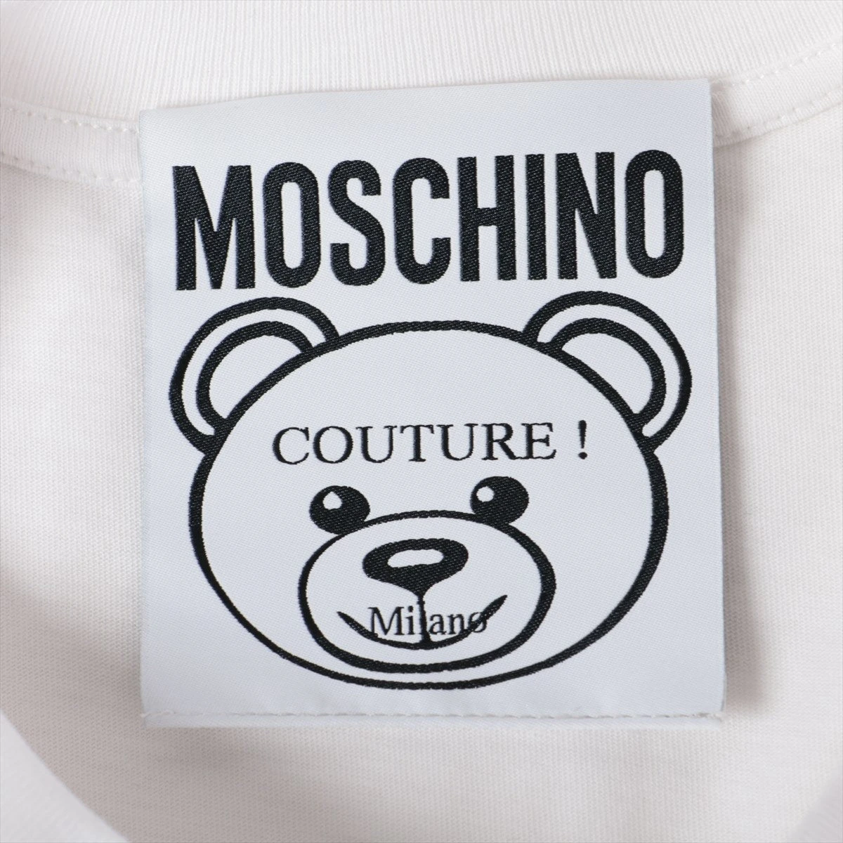 【美品】モスキーノクチュール　オーバーサイズTシャツ　M モスキーノ クチュール コットン Tシャツ XXS レディース