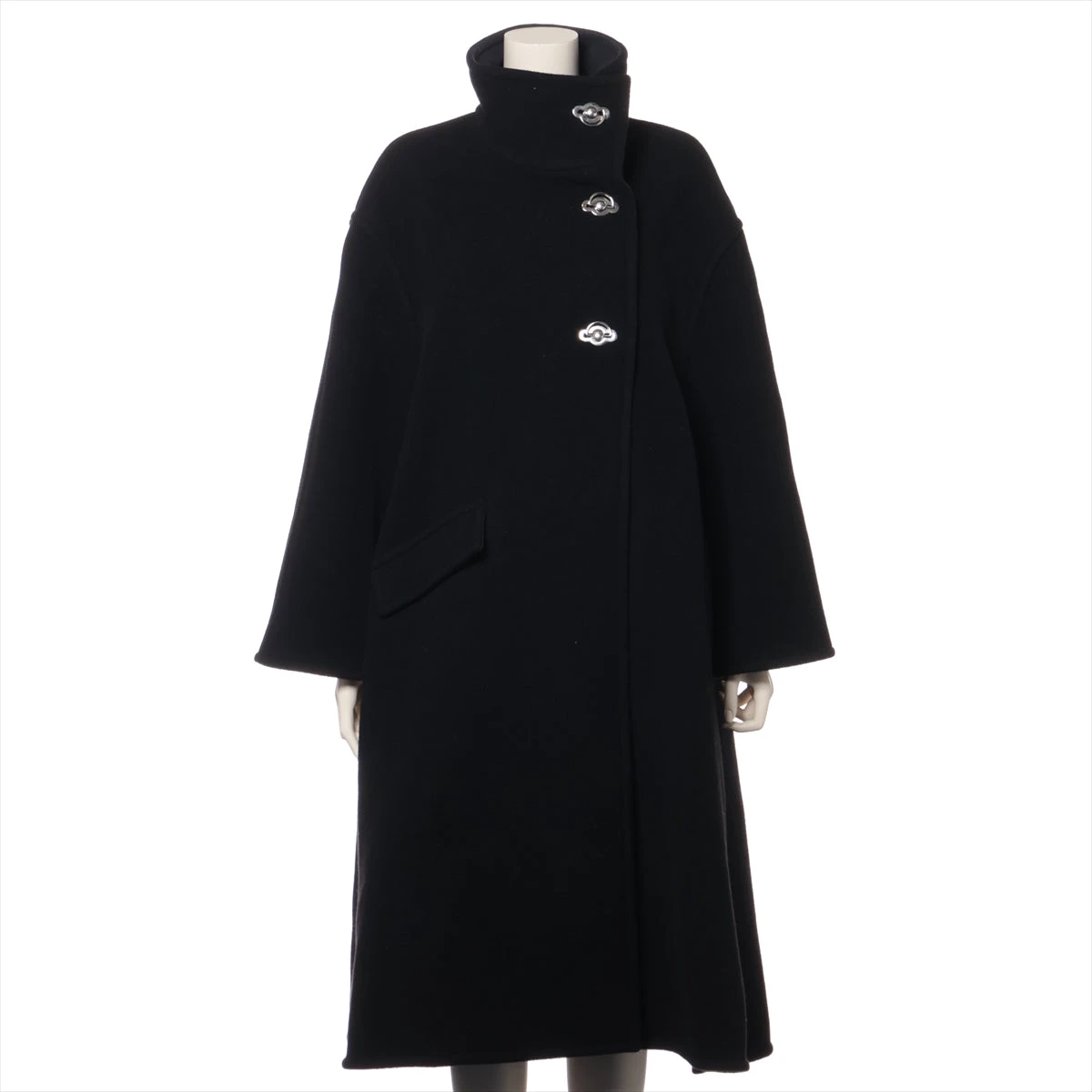 【mo】Acne studious ファネルネックコート　黒　32 三越伊勢丹 | Acne Studios/アクネ ストゥディオズ_Men通販