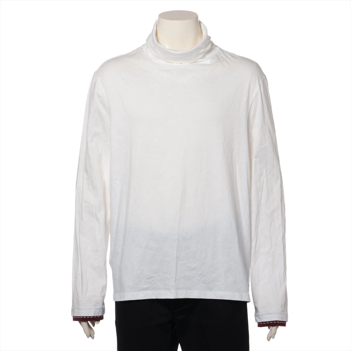 エルメス　コットントップス エルメス コットン ロングTシャツ L メンズ ホワイト