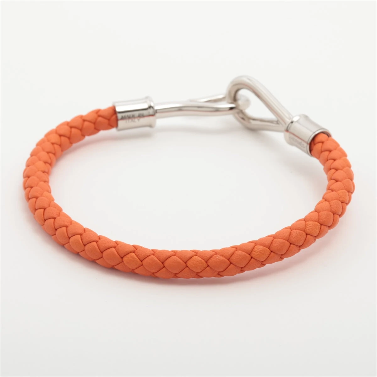 エルメス ジャンボ ブレスレット レザー オレンジ AP086758｜中古