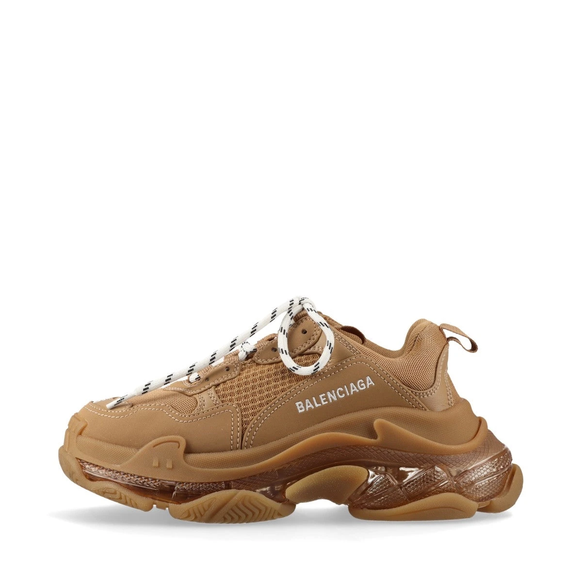 バレンシアガ トリプルS フェイクレザー×メッシュ スニーカー 36