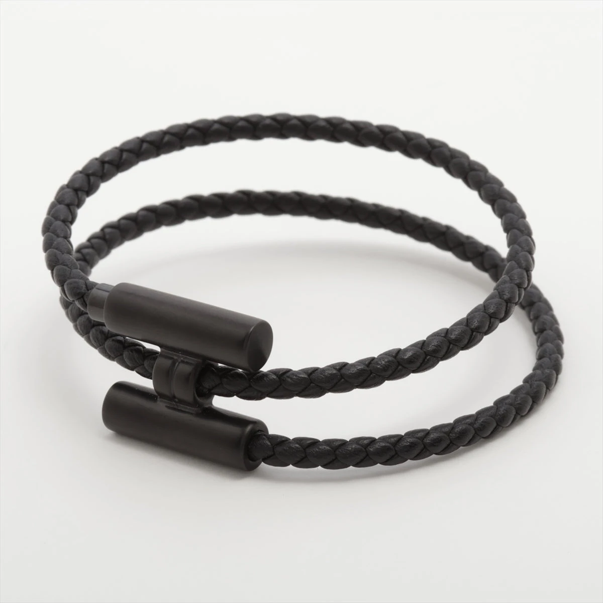 ❤美品❤　エルメス　ブレスレット　トゥルニトレッセ　ブラック　956 レザーブレスレット 《トゥルニ》 トレッセ | Hermès - エルメス