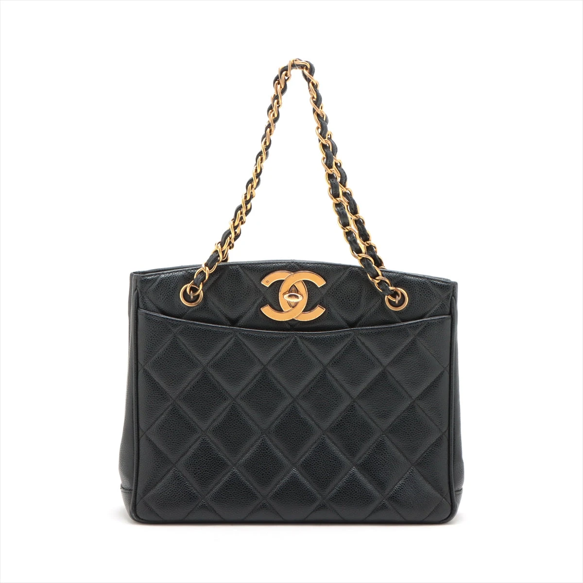 シャネル マトラッセ キャビアスキン チェーンショルダーバッグ  