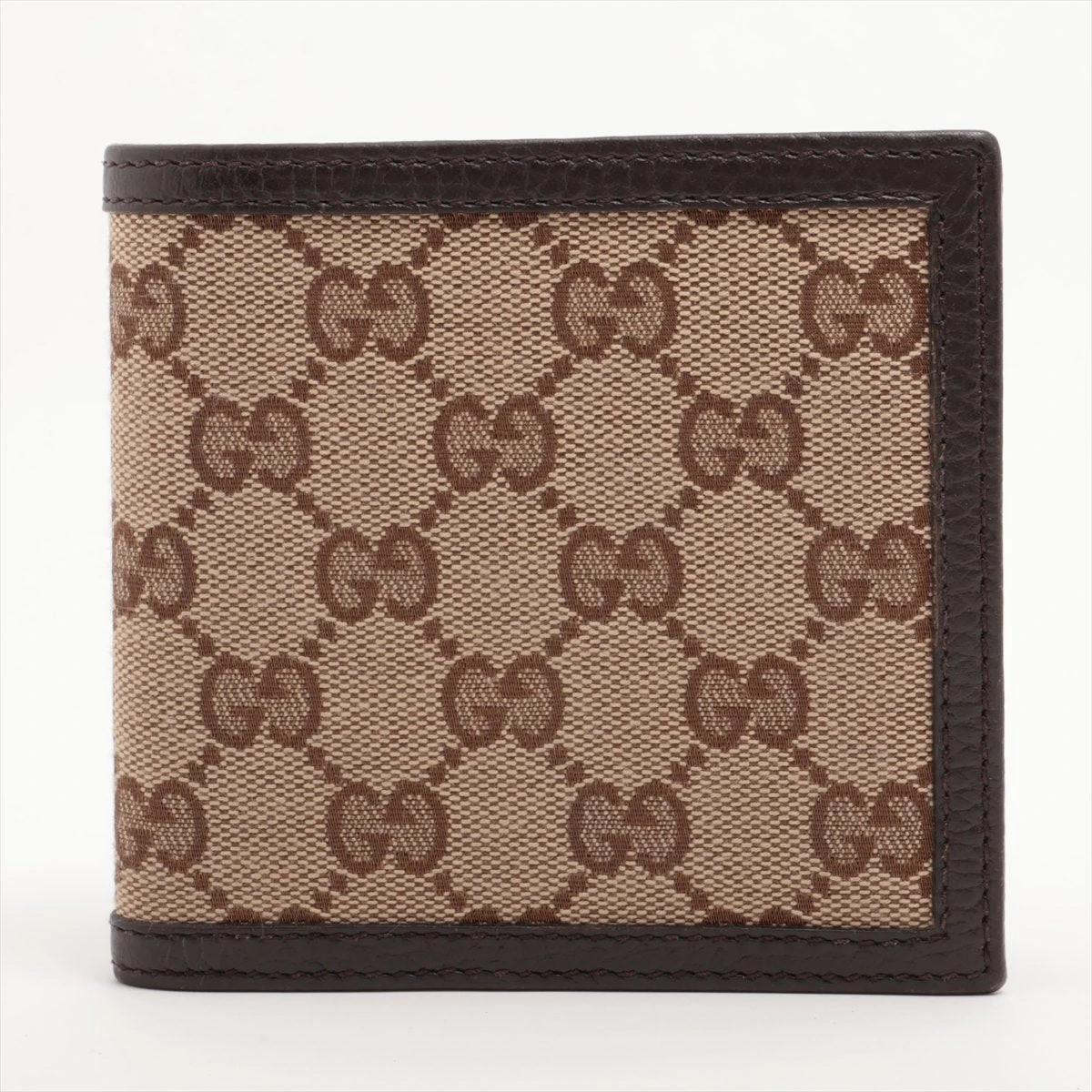 グッチ GGキャンバス 150413 キャンバス×レザー コンパクトウォレット