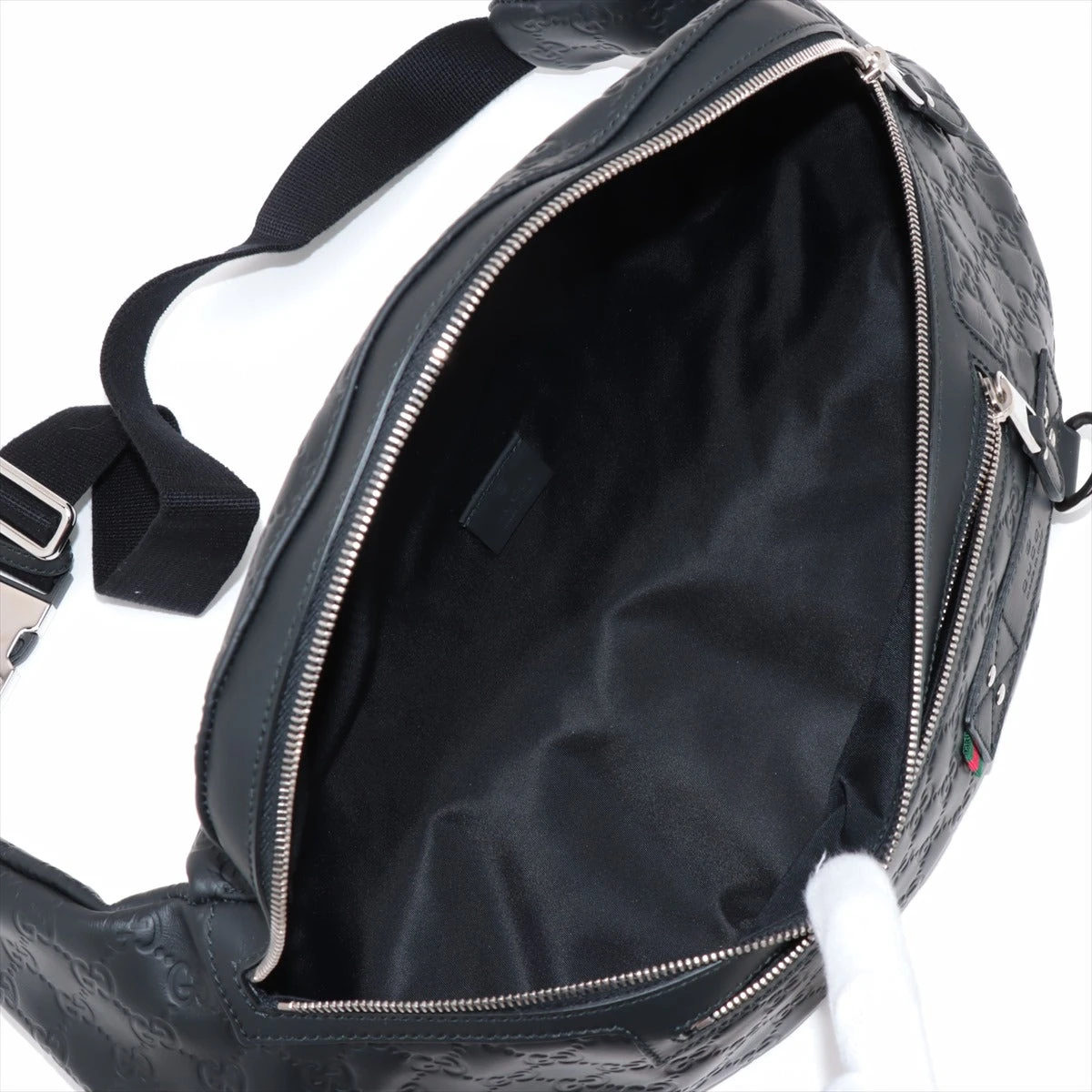グッチ グッチシマ レザー ボディバッグ ブラック 246409 A3088452