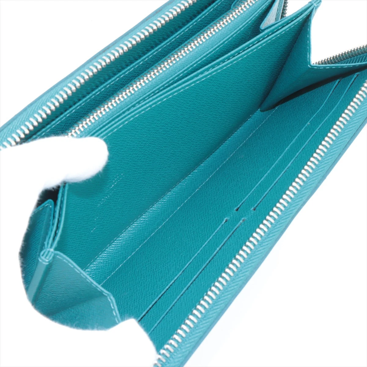 ヴィトン エピ ジッピーウォレット M60311 シアン ラウンドジップ  