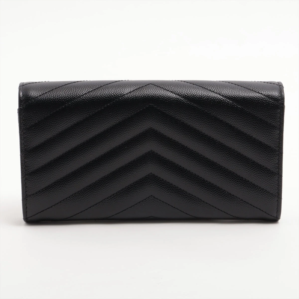 サンローラン 長財布 キャビアスキン Vステッチ 黒 ブラック YSL 2141 サンローラン 長財布 キャビアスキン Vステッチ 黒 ブラック YSL 2141