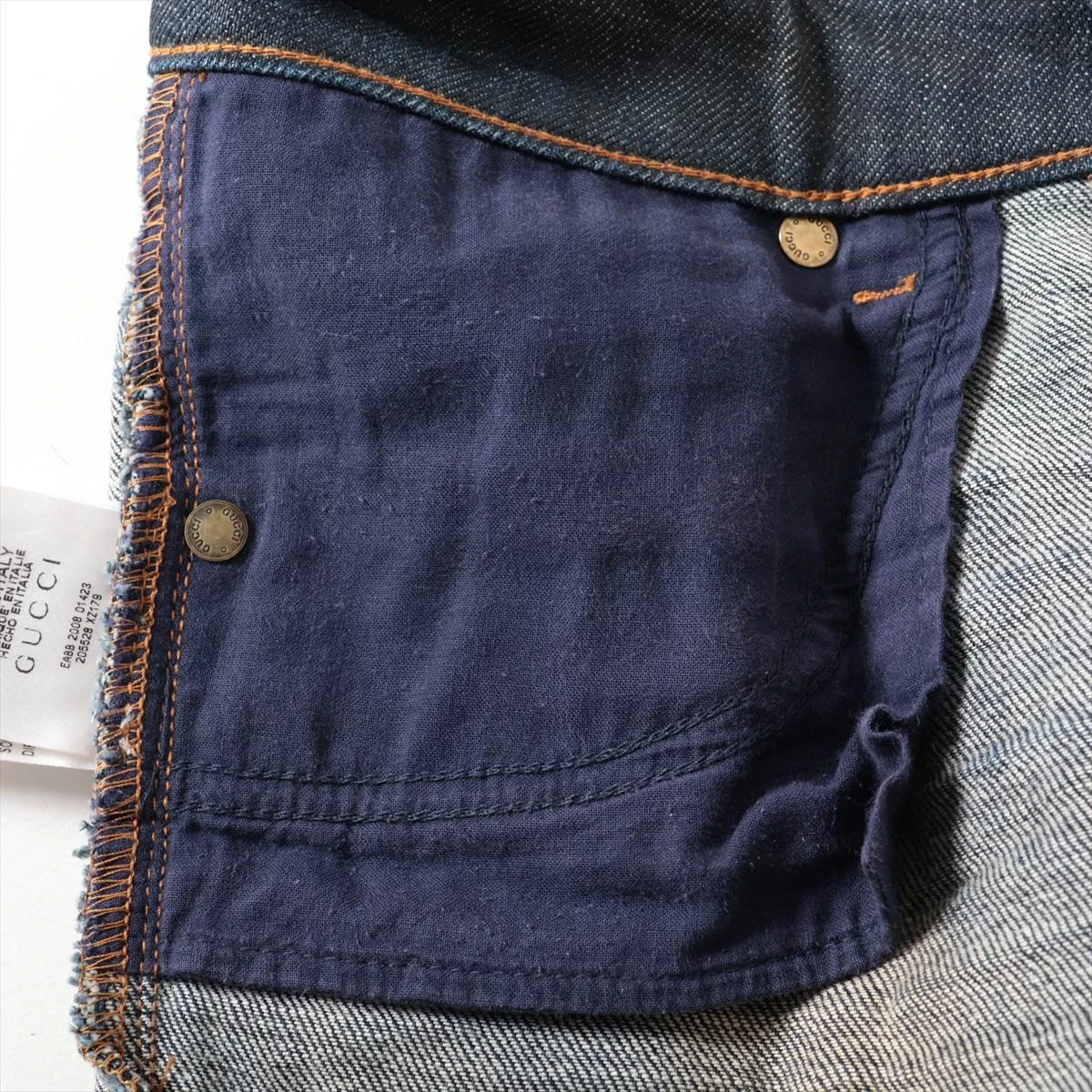 グッチ GG 08年 コットン×ポリウレタン デニムパンツ 38