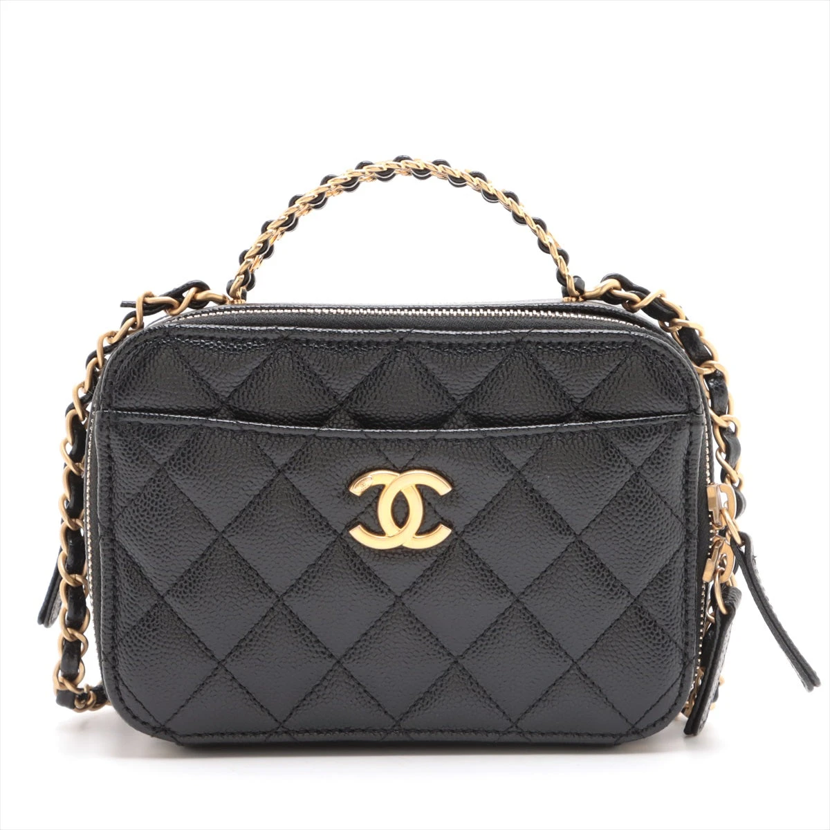シャネル マトラッセ キャビアスキン 2WAYショルダーバッグ バニティ