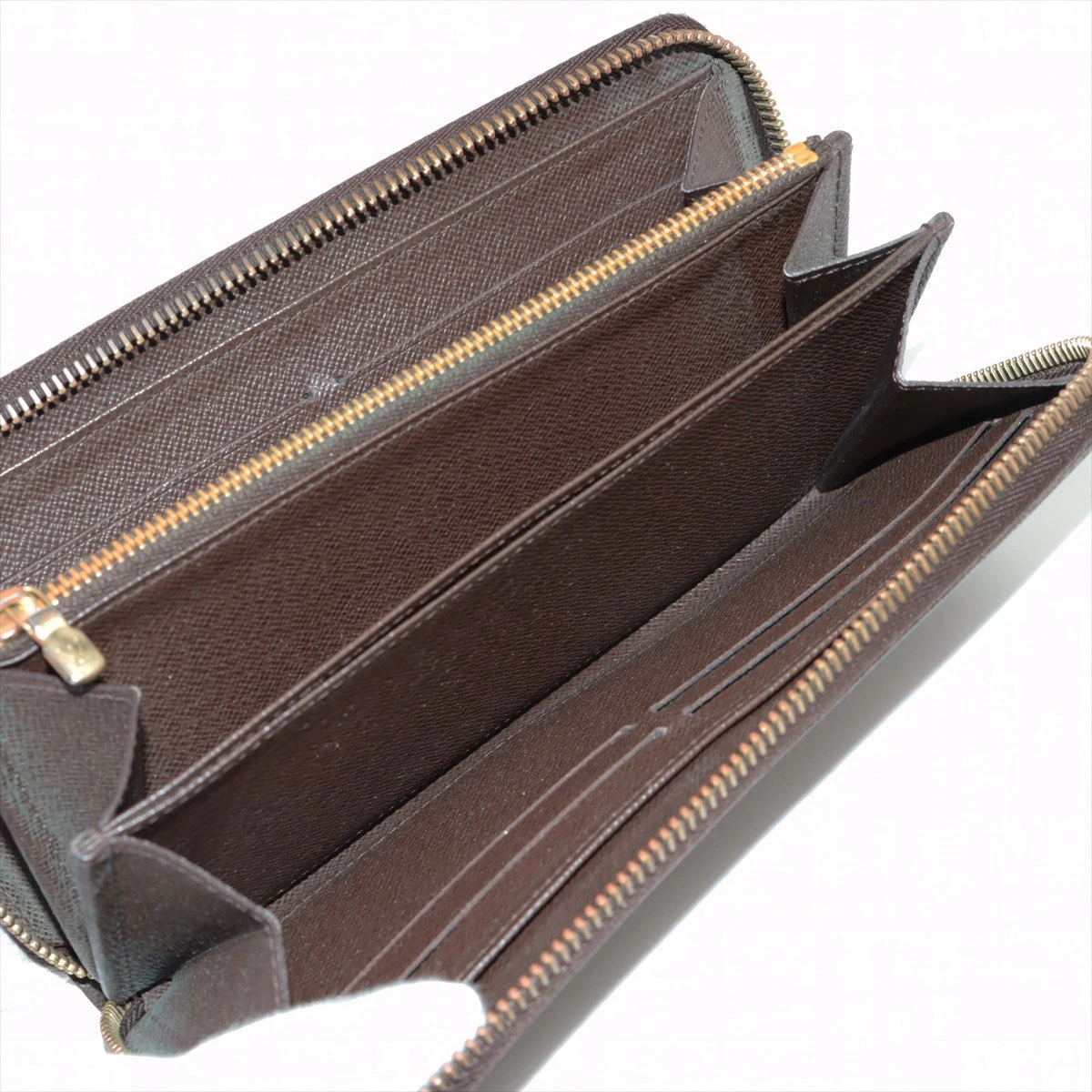 ヴィトン ダミエ ジッピーウォレット N60015 CA2135 ブラウン