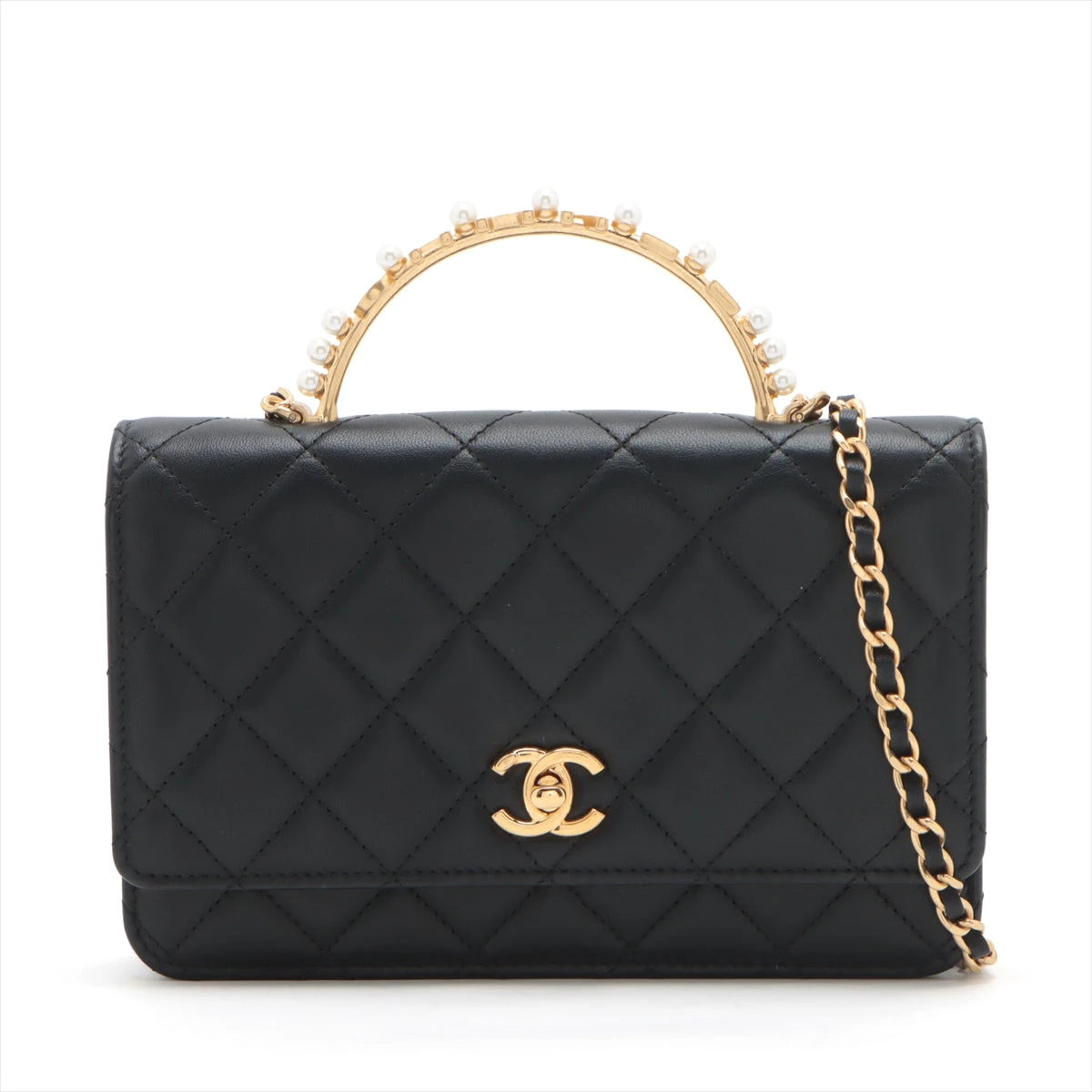 R.em 様CHANEL マトラッセチェーンウォレット　ラムスキン　ゴールド金具 シャネル マトラッセ ラムスキン チェーンウォレット トップハンドル