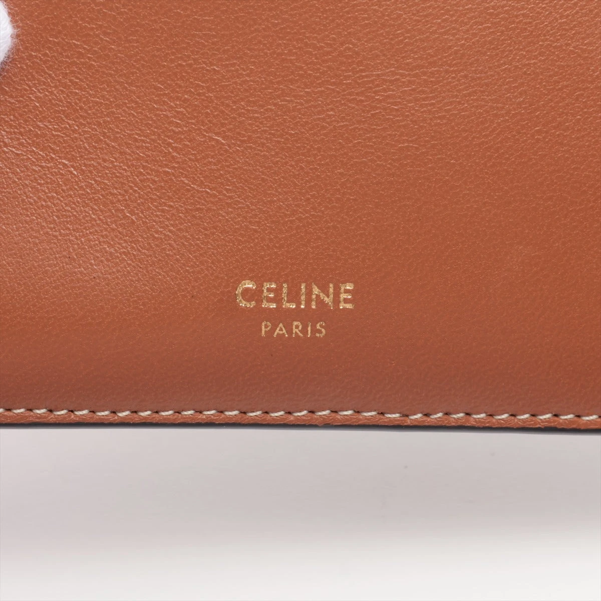 セリーヌ ロゴ トリオンフ PVC×レザー コインケース ダークブラウン CELINE セリーヌ トリオンフ コインケース レザー レディース