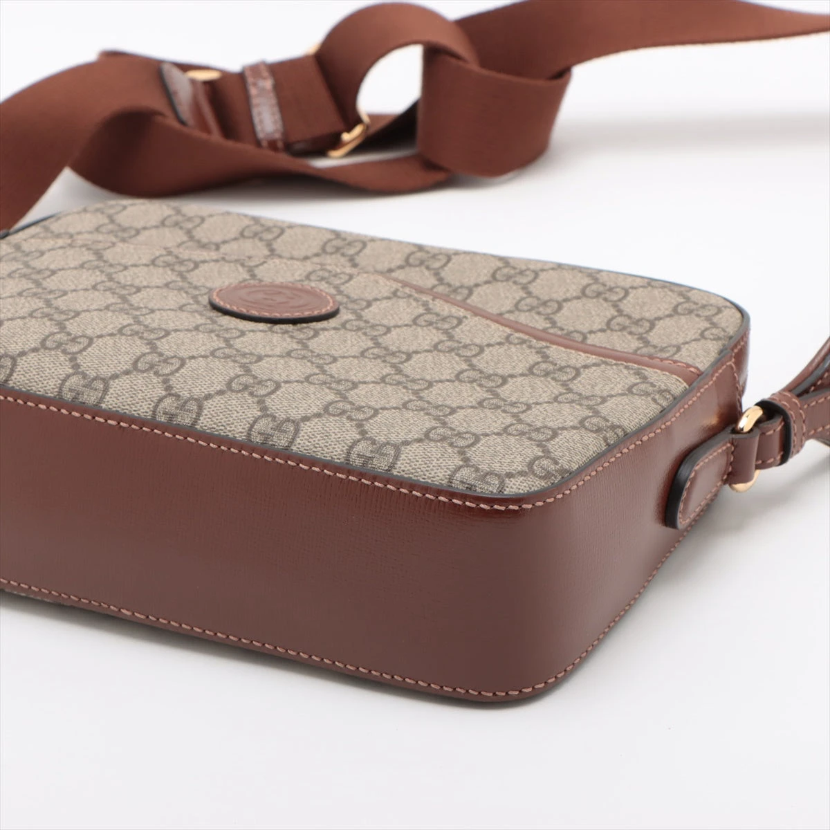 グッチ GGスプリーム レザー ショルダーバッグ 斜めがけ ブラウン GUCCI グッチ GGスプリーム 斜め掛け ショルダーバッグ 101680