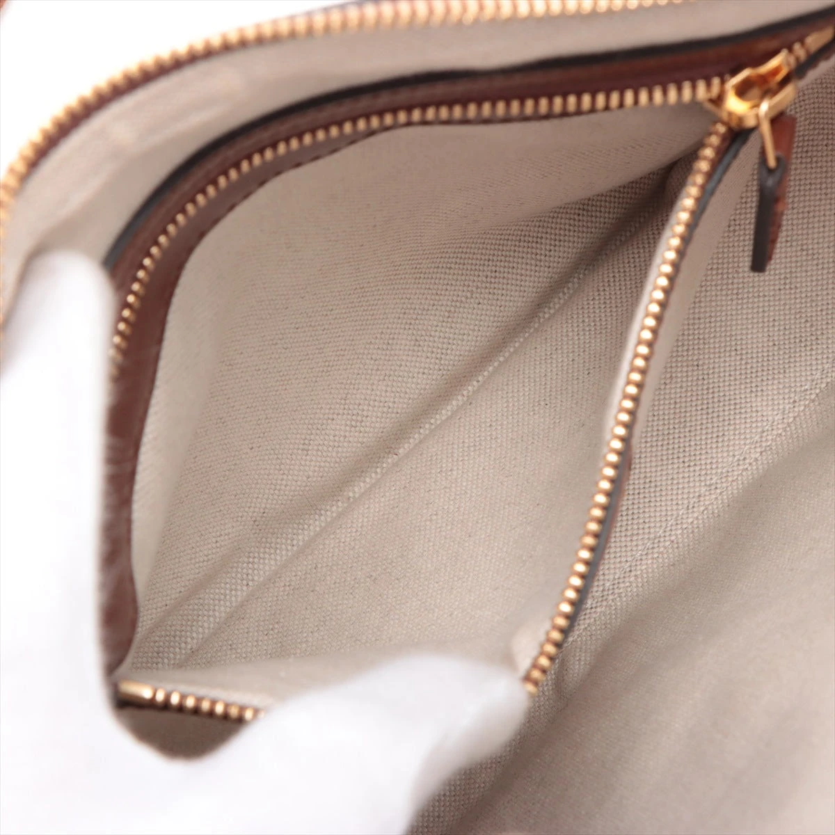 そまりグッチ ショルダーバッグ GGスプリーム 斜めがけ レザー ブラウン グッチ GGスプリーム PVC×レザー ショルダーバッグ ベージュ