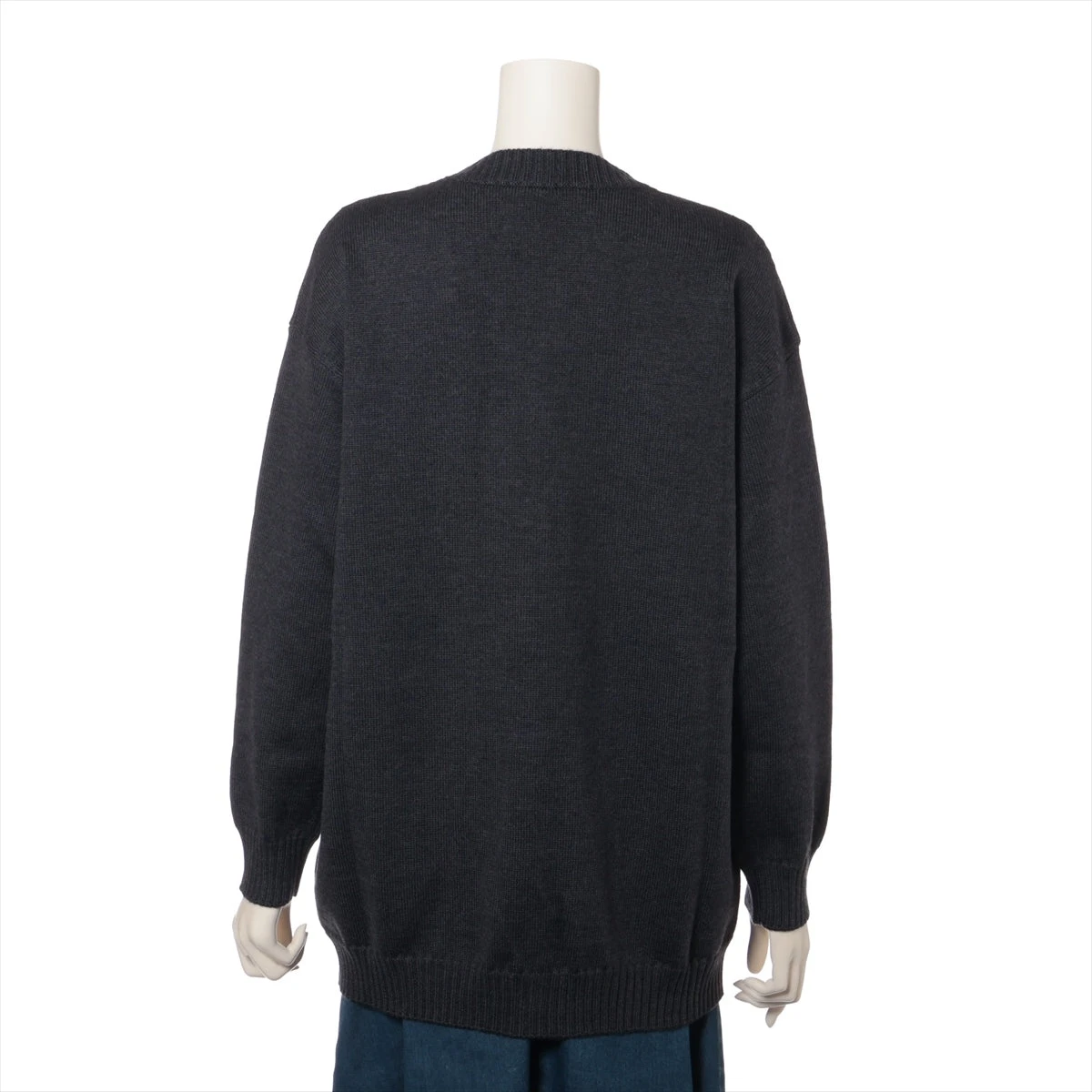 <訳あり>Fendi カーディガン 52 グレー/ブラック 川口春奈】 ブラック カシミア カーディガン / @fendi ¥352,000
