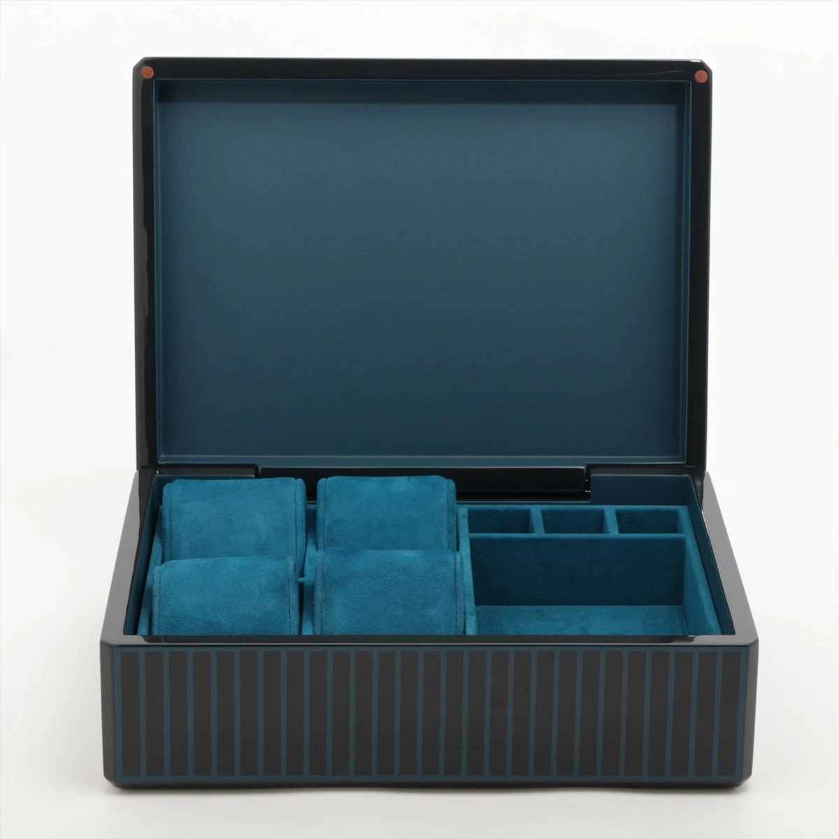 エルメス ファセット ジュエリーケース ウッド ブルー A3087782｜中古