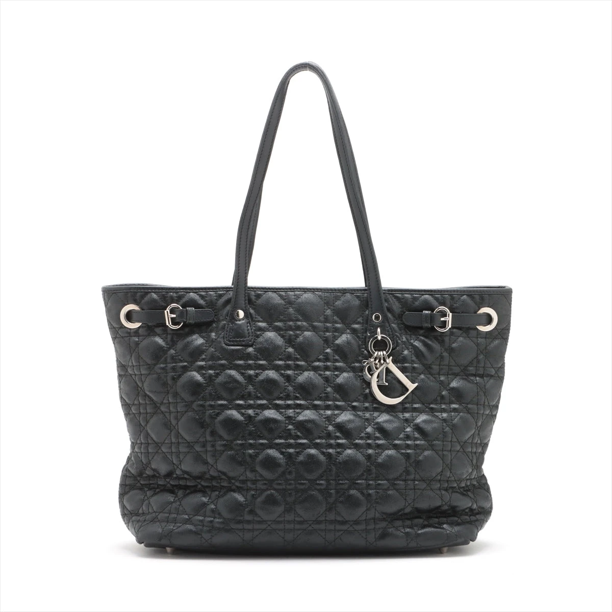 クリスチャンディオール カナージュ レザー×コーティングキャンバス  