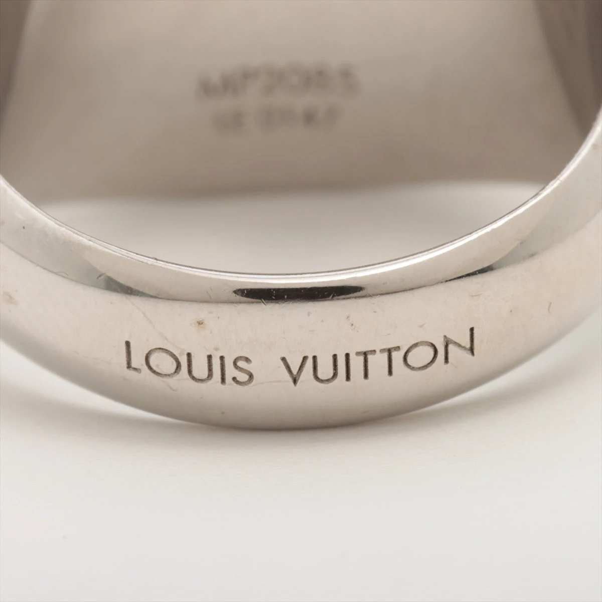 ヴィトン MP2085 シュバリエール LE0147 リング M GP×PVC シルバー
