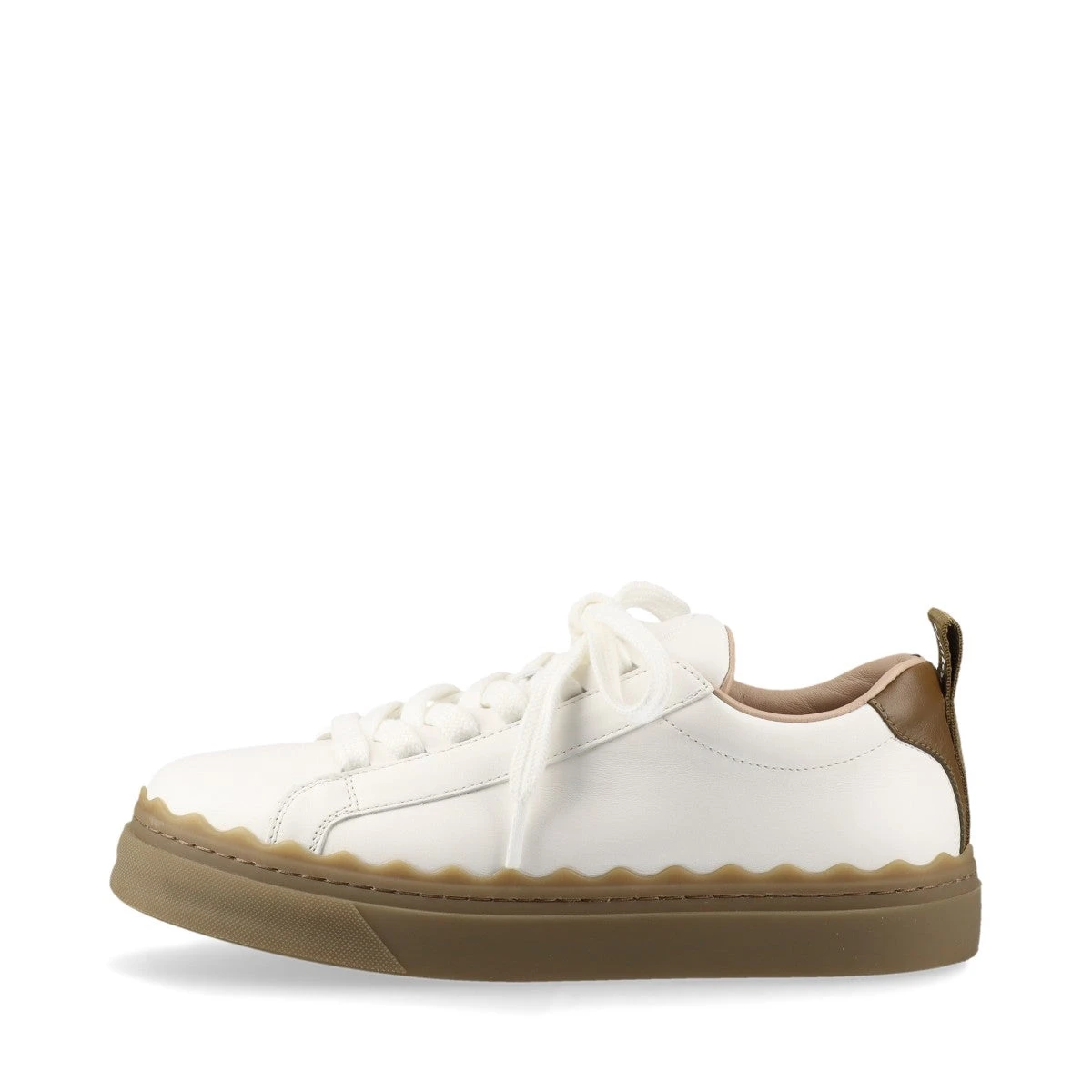 Chloé ホワイト レザー スニーカー