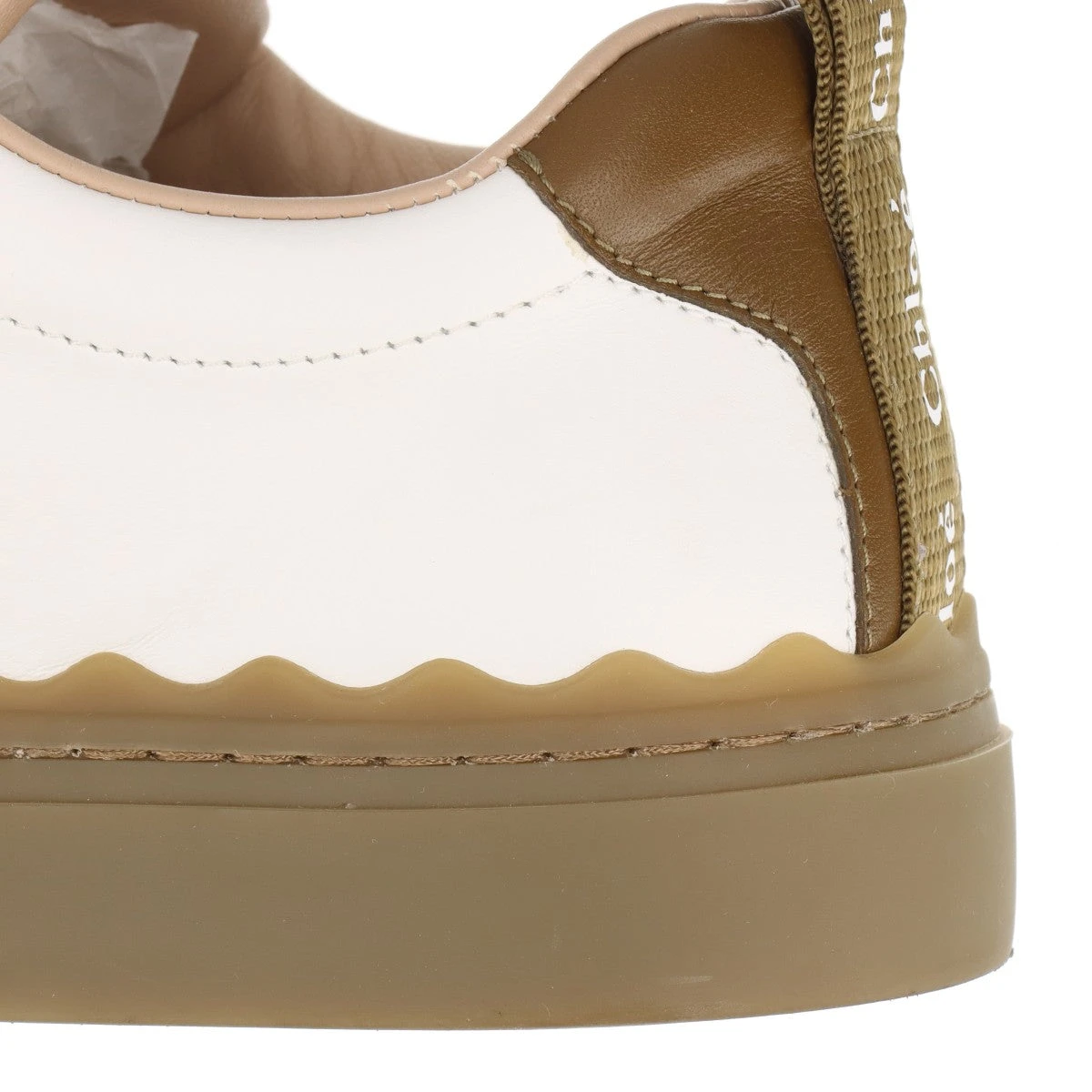 lemohoney03　0324 クロエ レザー スニーカー 36 レディース ホワイト 032055 LAUREN