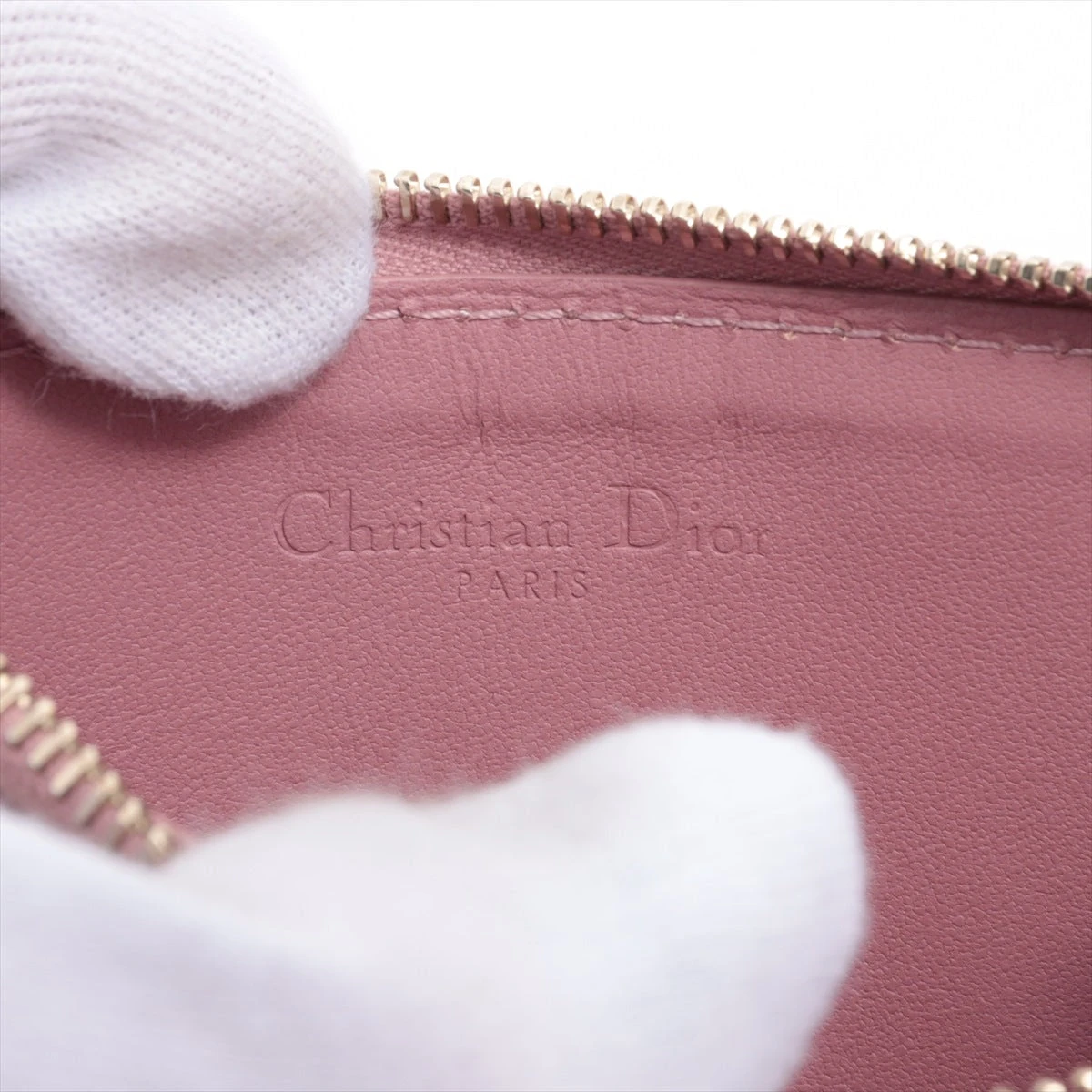 Dior ピンク レザー コインケース DIOR/ChristianDior(ディオール/クリスチャンディオール) コイン