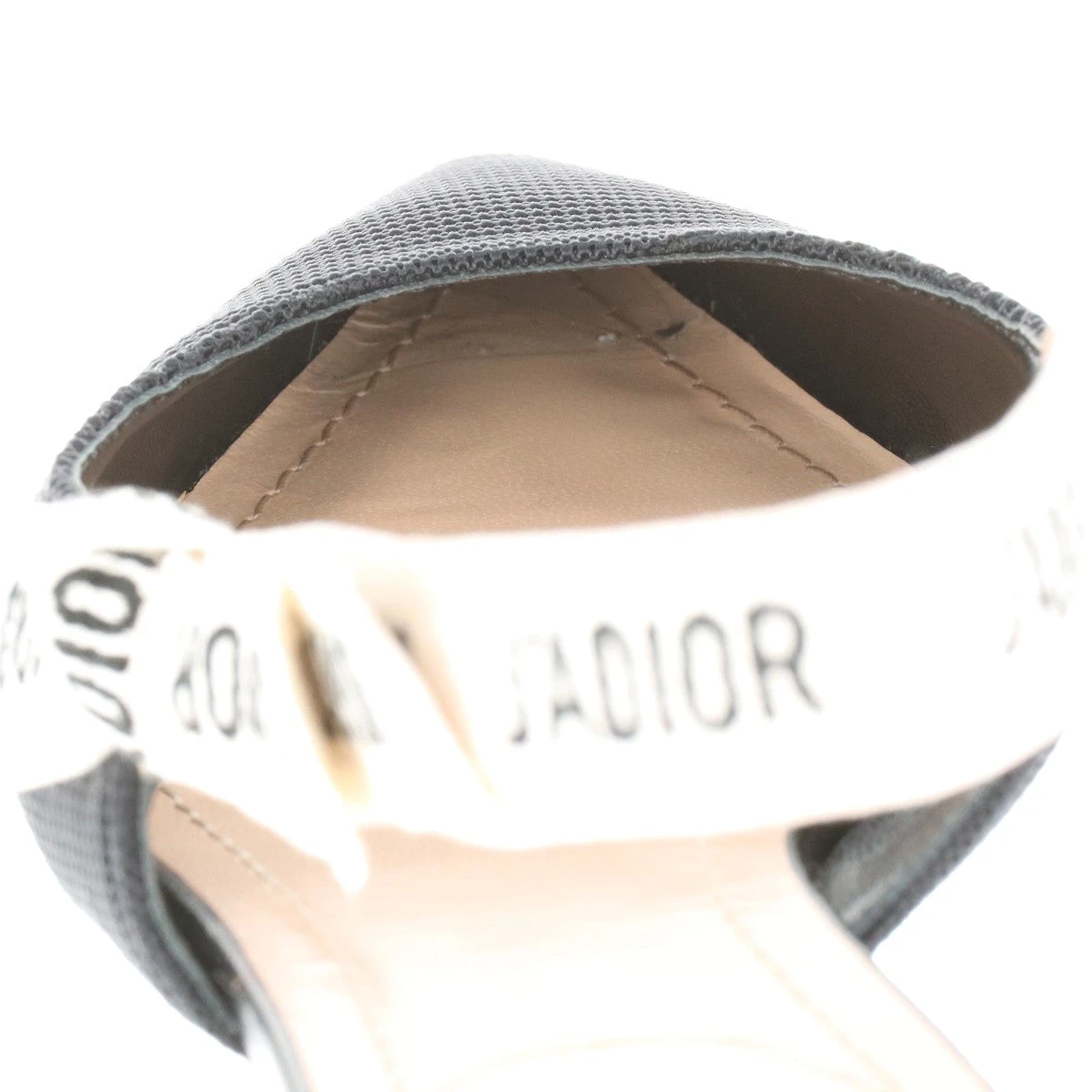 美品　ディーオル　DIOR ファブリック　ストラップパンプス　35,5 美品 ディーオル DIOR ファブリック ストラップパンプス 35,5