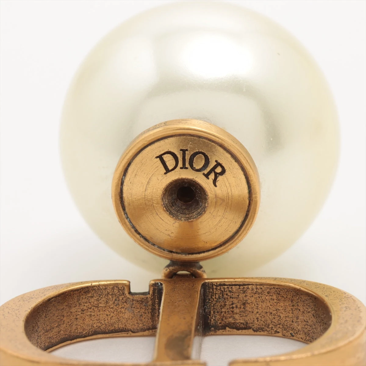 Dior ディオール トライバル 現行 ロゴ パール ゴールド 片耳 ピアス ディオール Dior Tribales ディオール トライバル ピアス(両耳用