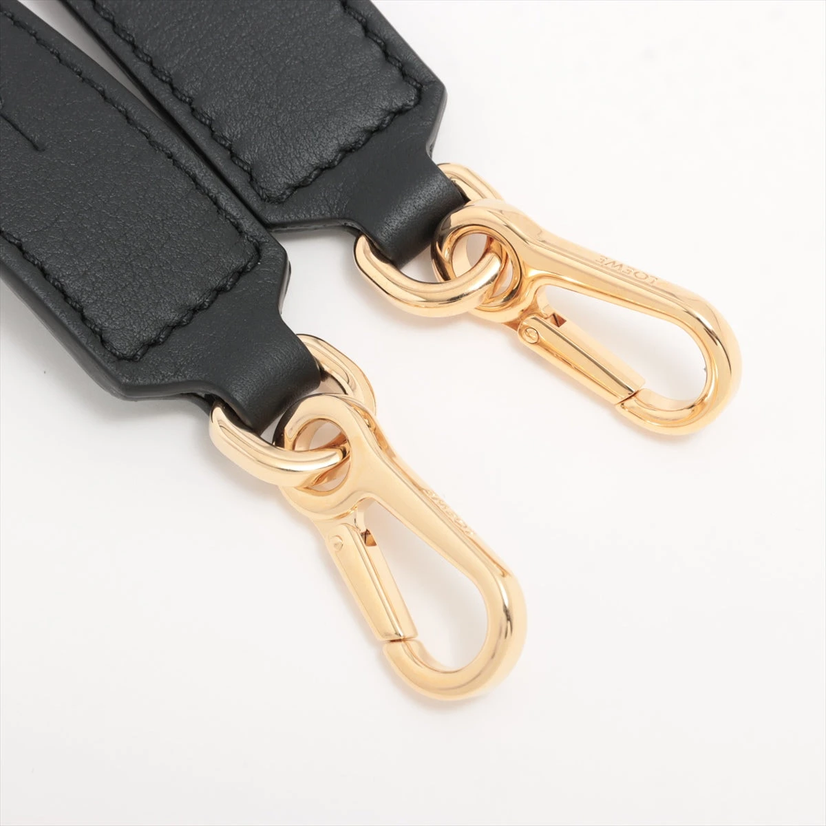 未使用 ロエベ LOEWE ロゴ レザー ショルダー ストラップ バッグ