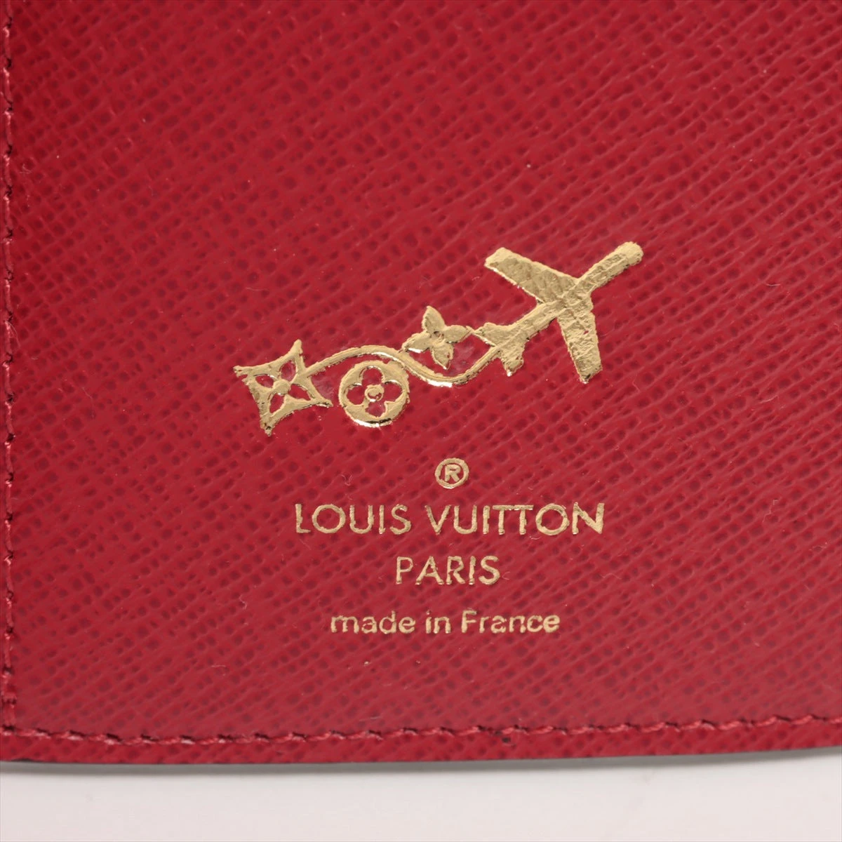 【ルイヴィトン 】美品　ダミエ　ポルトフォイユ　ヴィクトリーヌ　レッド LOUIS VUITTON ルイヴィトン ダミエ ポルトフォイユ