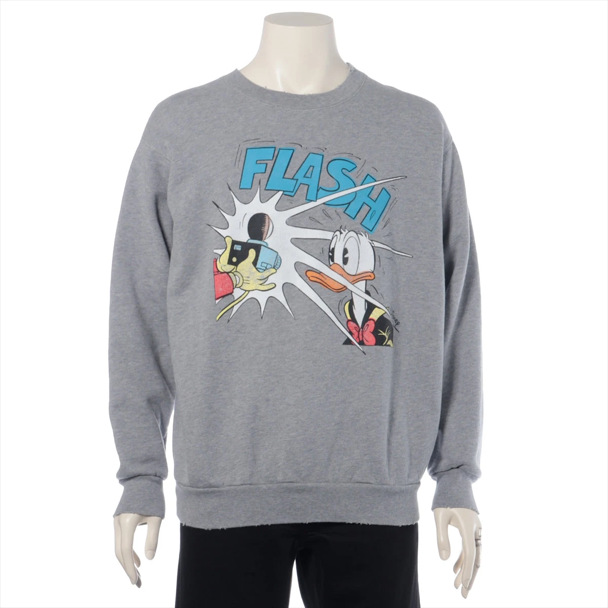 グッチ×ディズニー コットン スウェット XS メンズ グレー 623245 