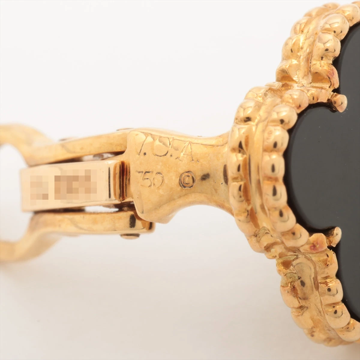 ヴァンクリーフ＆アーペル ヴィンテージ アルハンブラ イヤリング オニキス ヴァンクリーフ&アーペル ヴィンテージアルハンブラ オニキス