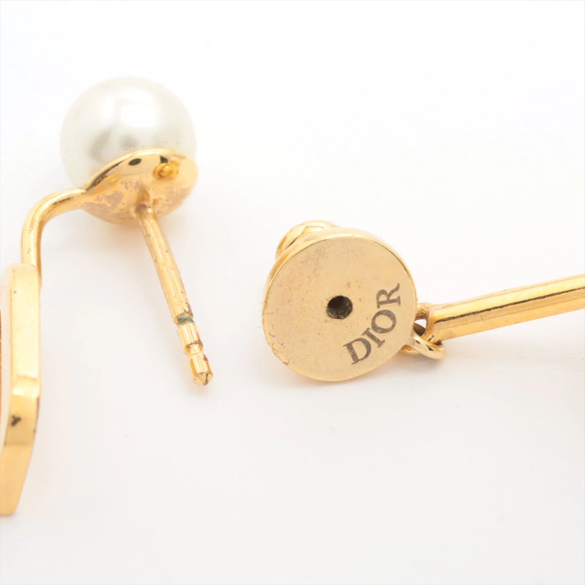 ディオール My ABCDior トライバル ピアス(片耳用) GP×フェイクパール