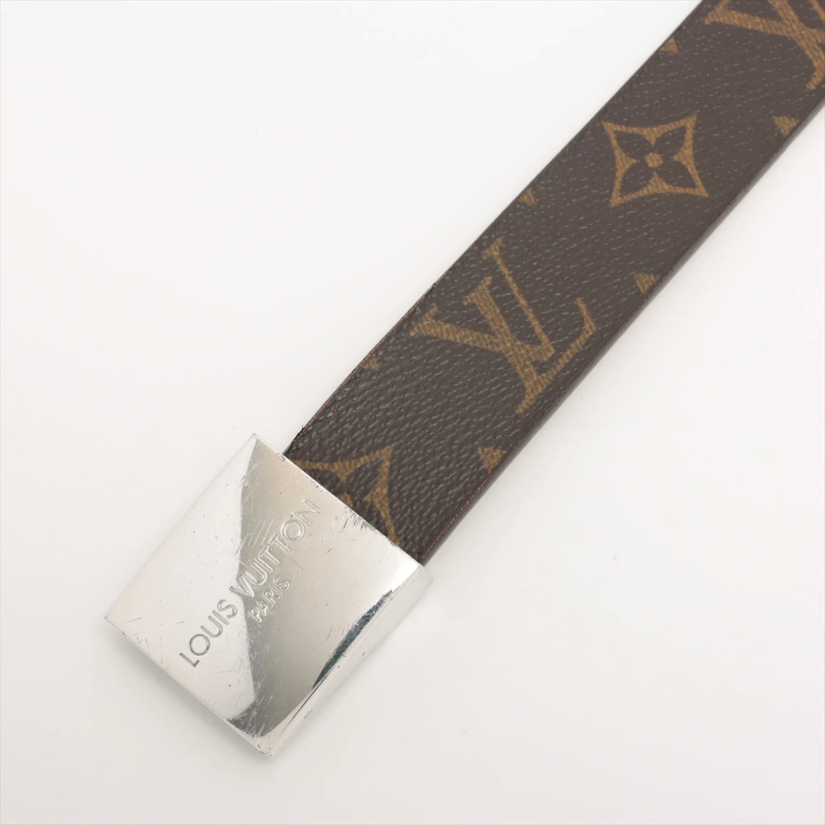 LOUIS VUITTON (ルイヴィトン) モノグラム サンチュール キャレ レザー