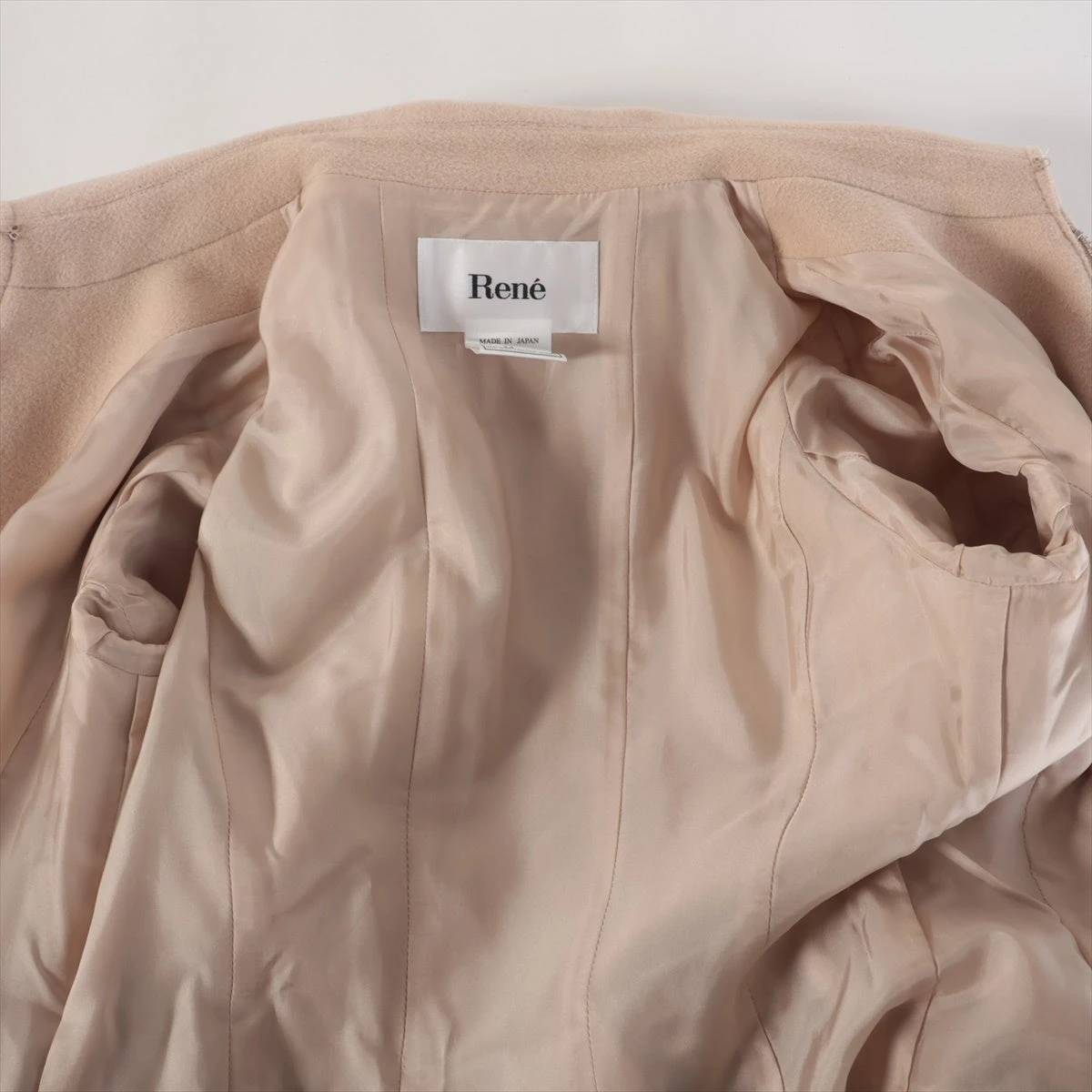 ルネ ウール×アンゴラ コート 32 レディース ベージュ 6448210