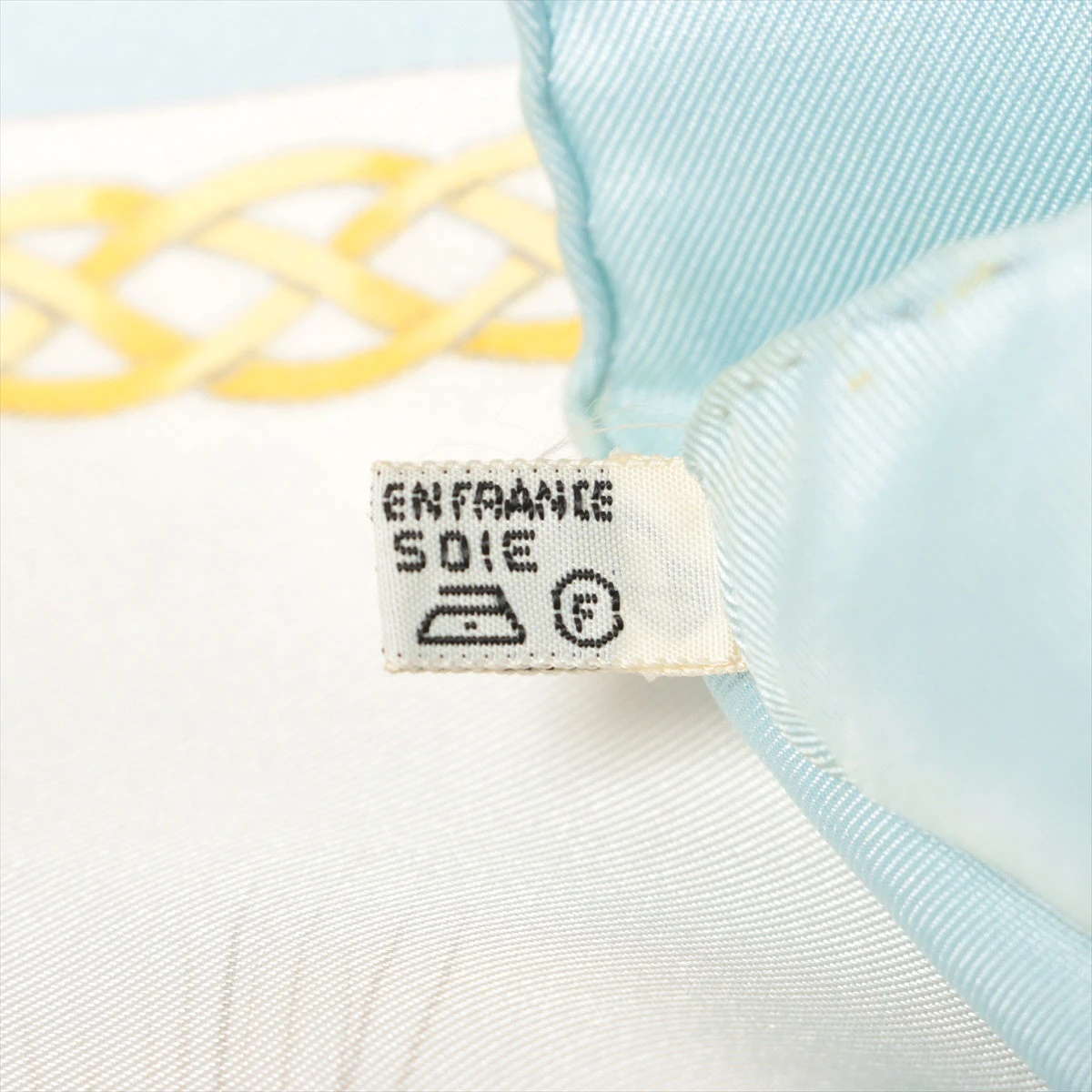 エルメス カレ90 LES ROBES 馬の毛色 スカーフ シルク ブルー A3099128