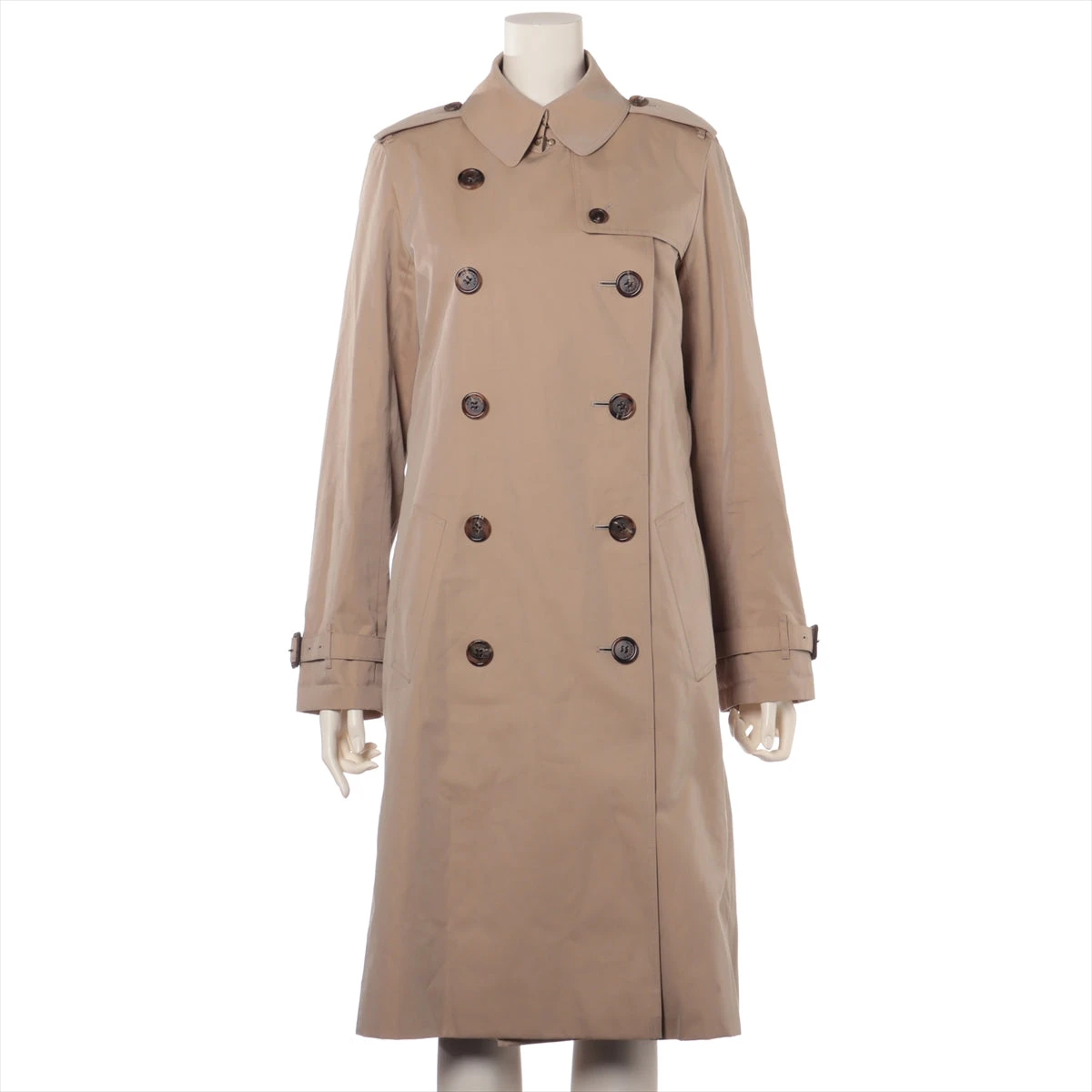 バーバリーロンドン コットン トレンチコート 40 レディース ベージュ