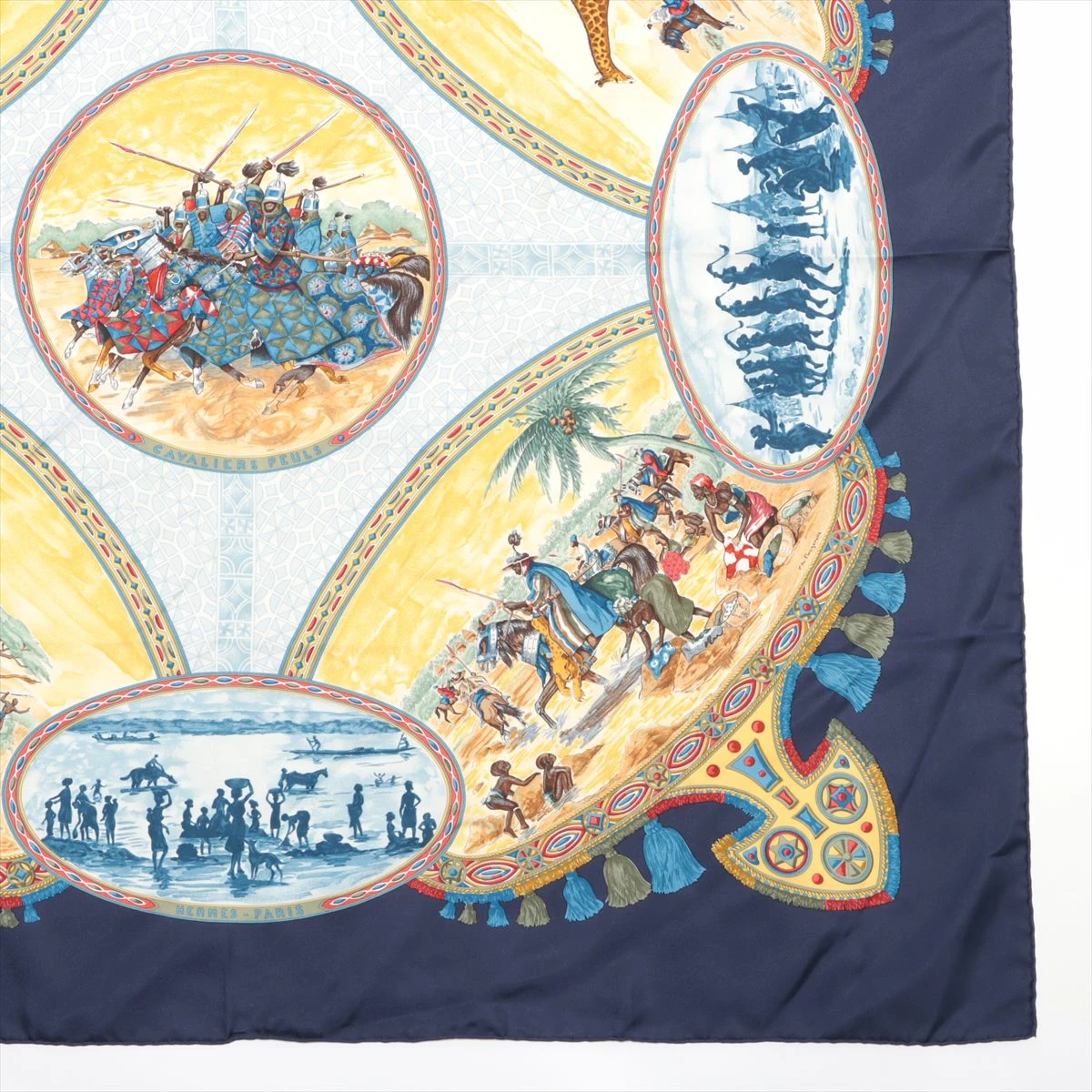 6710⑦エルメス　カレ90 プール族の騎士　スカーフ 6710⑦エルメス カレ90 プール族の騎士 スカーフ - メルカリ