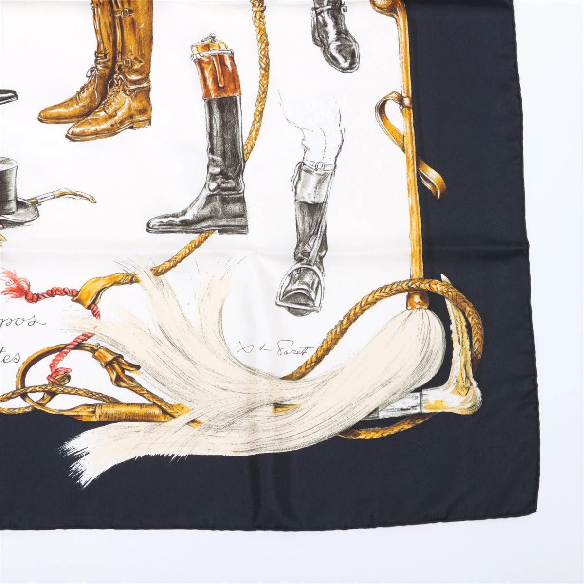 エルメス カレ90 A propos de Bottes ブーツついて スカーフ