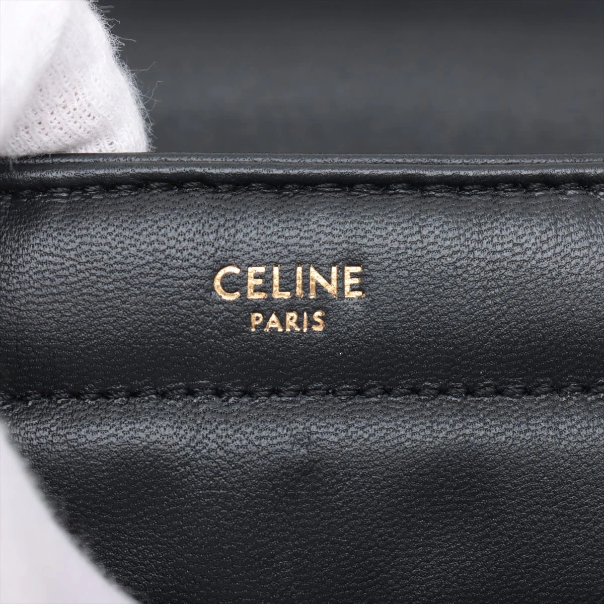 CELINE マトラッセモノクロームショルダーバッグ CELINE セリーヌ チェーンショルダーバッグ マトラッセ