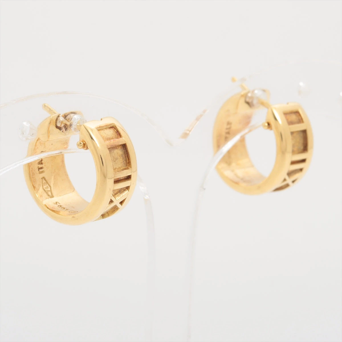 【片側】ティファニー　アトラス　ピアス　ホワイトゴールド　750 ティファニー アトラス フープ ピアス 750(YG) 11.6g A3088526