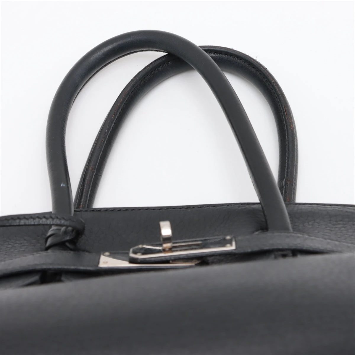 エルメス バーキン35 トリヨンクレマンス ブラック シルバー金具 □J 