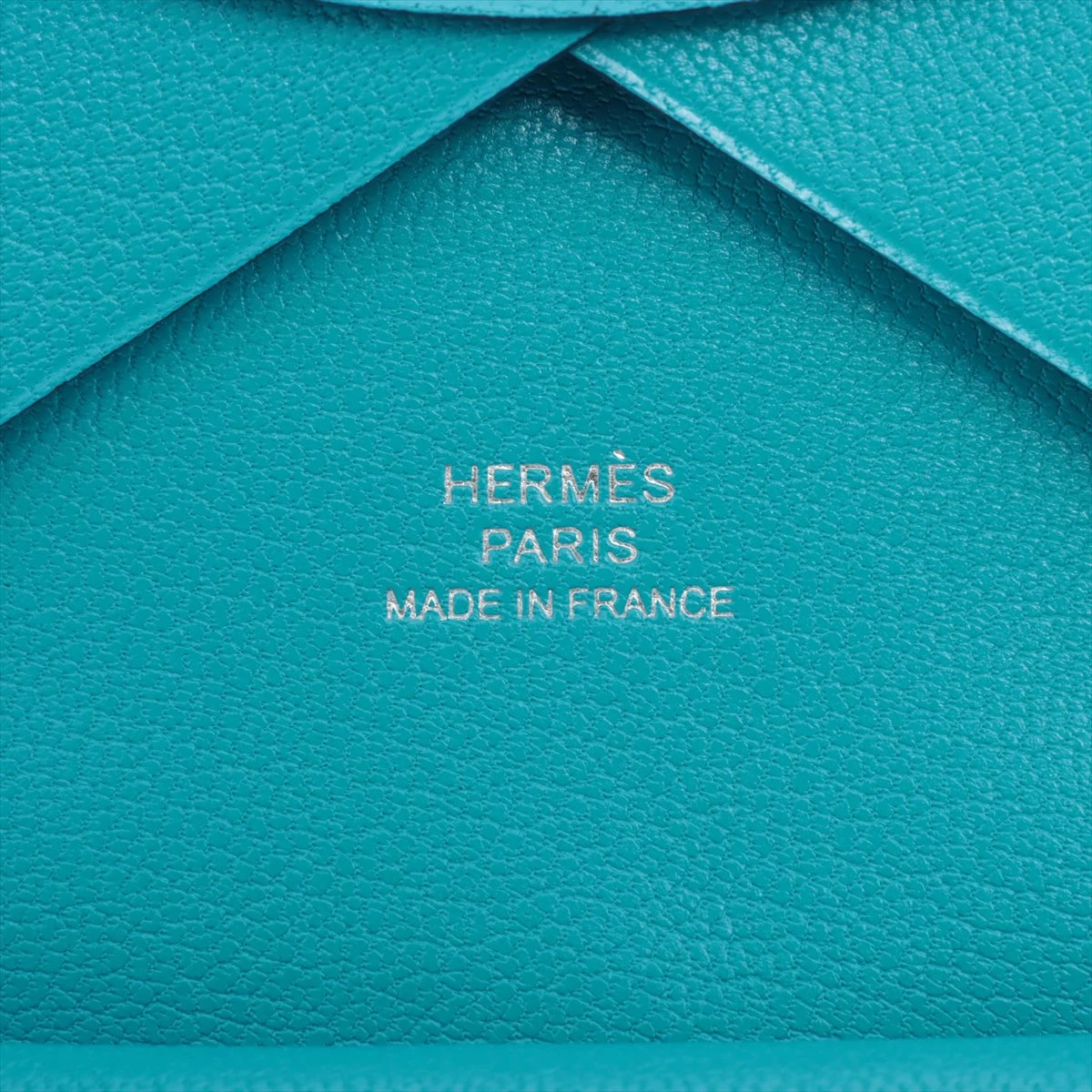 エルメス カルヴィ デュオ シェブルミゾル コインケース ブルー