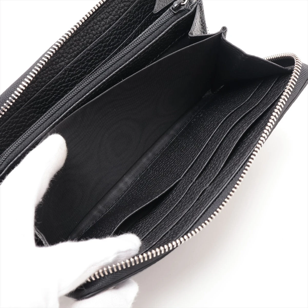 グッチ ジャンボGG 739484 レザー ラウンドジップウォレット