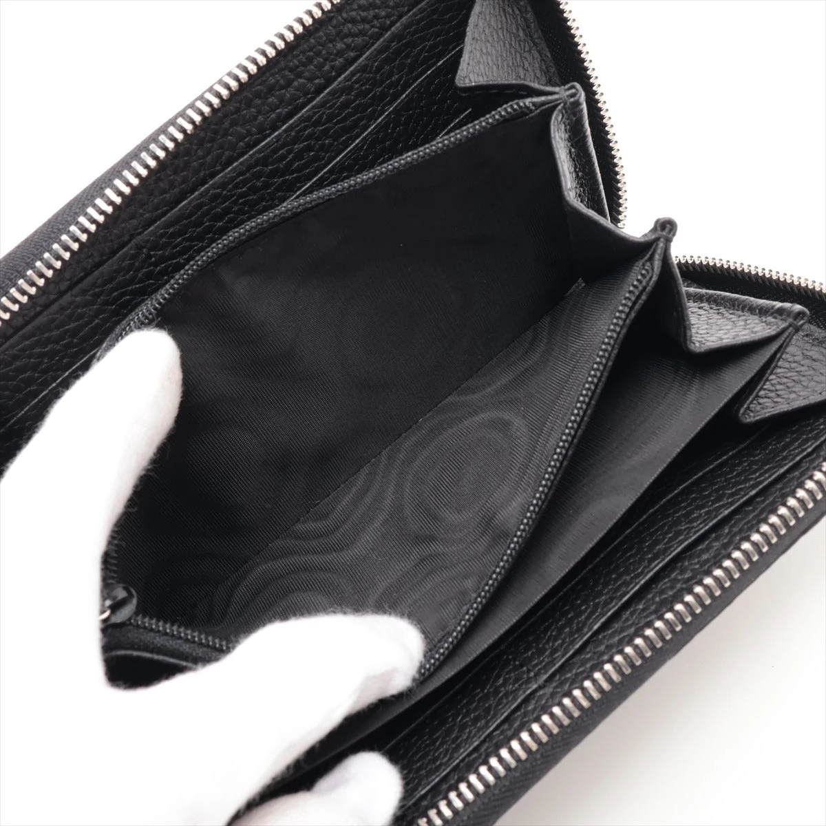 グッチ ジャンボGG 739484 レザー ラウンドジップウォレット