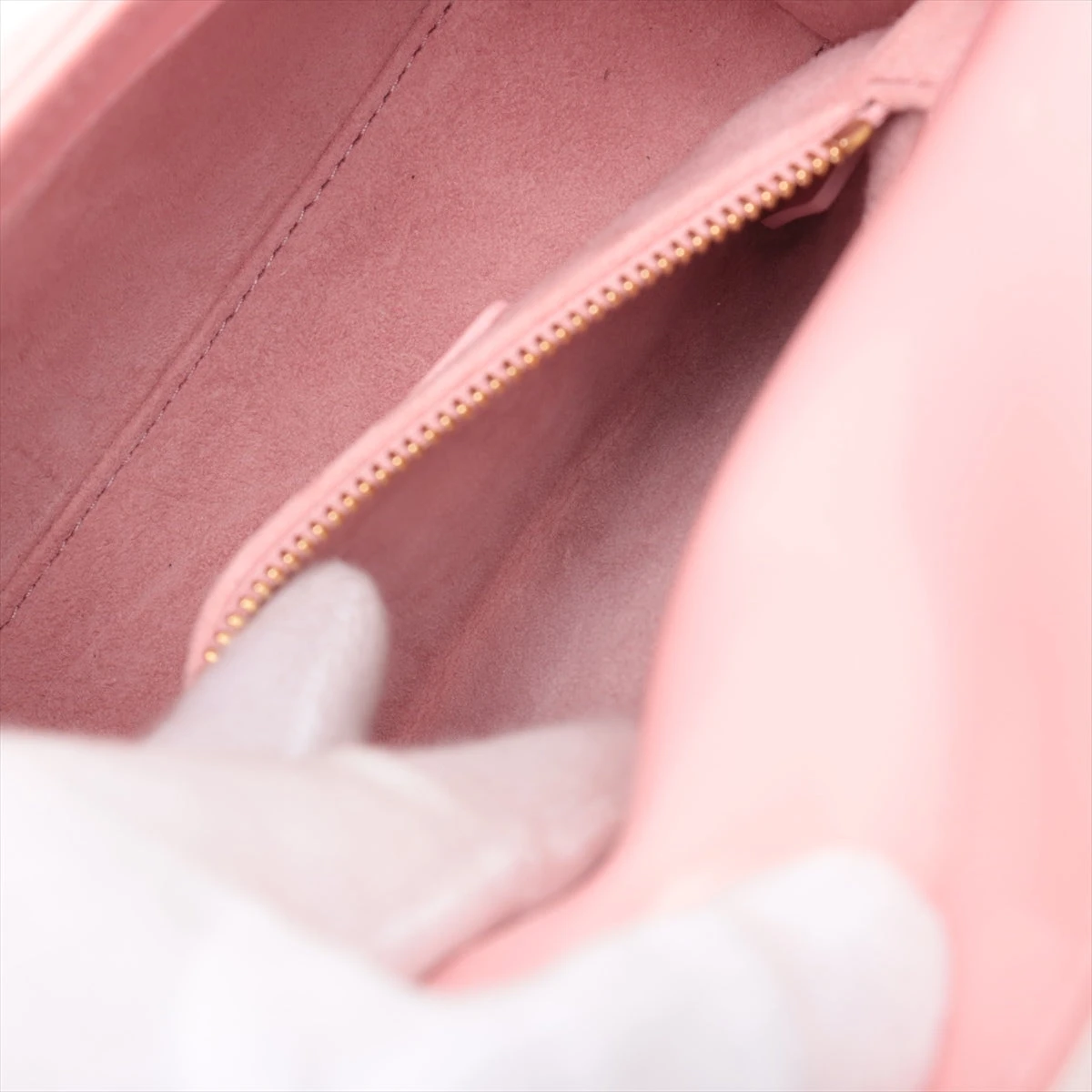 クリスチャンディオール ショルダーバッグ カナージュ パテントレザー ピンク 桃 Lady Dior CHRISTIAN DIOR クリスチャンディオール Bloom カード