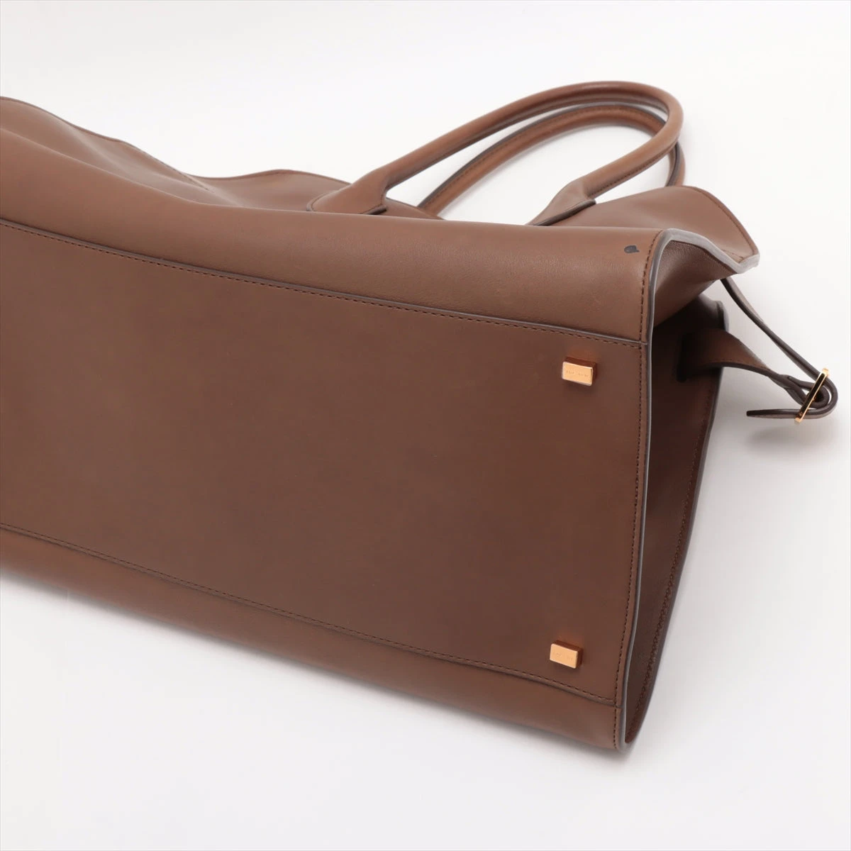 ザロウ マルゴー 15 レザー トートバッグ カーキ A3102265｜中古