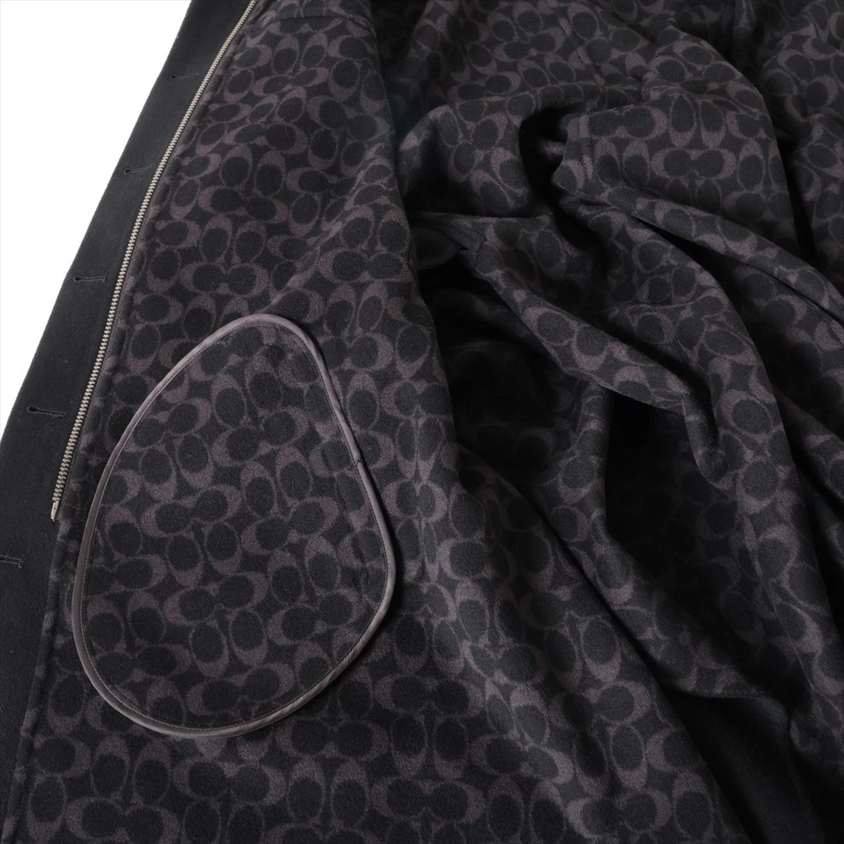 コーチ ウール×レーヨン ポンチョ XS レディース ブラック 11003658